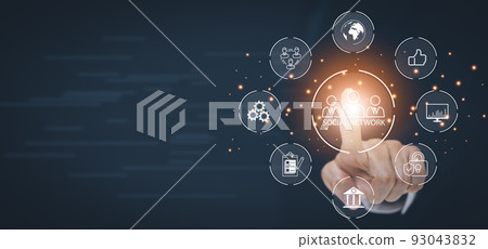 Businessman holds a smartphone with a Social network icon, Social media network, and marketing concept on virtual screen. Internet and business technology, Button power icon business web sign online. Businessman holds a smartphone with a Social network icon, Social media network, and marketing concept on virtual screen. Internet and business technology, Button power icon business web sign online. 93043832