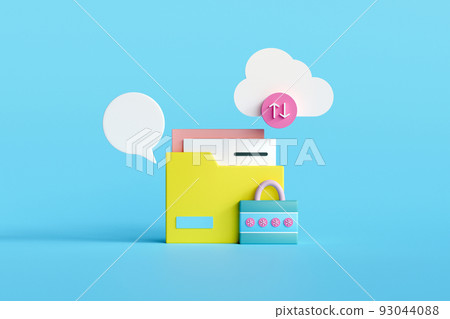 Data protection cloud storage Business technology cloud computing service and technology file upload backup on cloud storage 93044088