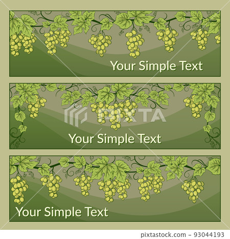 Tags with Grape Leaves 93044193