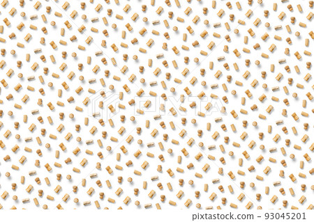 wine corks background on a white backlit background. wine background with corks and corkscrew for fabric print, paper print, wallpapers, design. 93045201