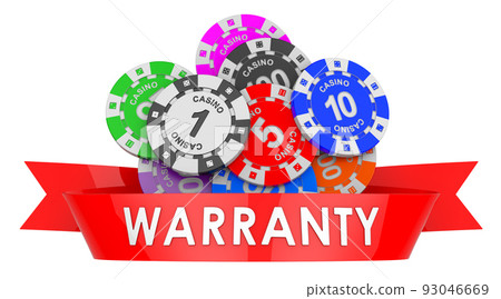 Casino payment warranty concept. 3D rendering 93046669