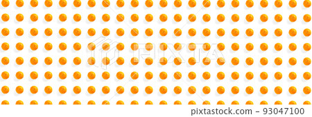 Isolated tangerine citrus collection background. Whole tangerines or mandarin orange fruits isolated on white background. Banner 93047100