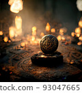 Digital art of ancient god artifact 93047665