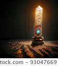 Digital art of ancient god artifact 93047669
