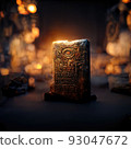 Digital art of ancient god artifact 93047672
