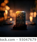 Digital art of ancient god artifact 93047679