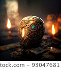 Digital art of ancient god artifact 93047681