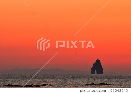 五島灘、角木灘和大角灘的夜景 93048943