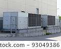 Large industrial air conditioner on the side of the mall. 93049386