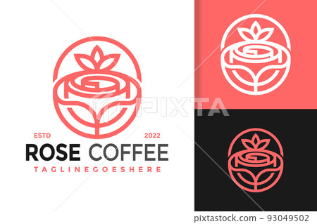 Rose Flower Coffee Logo Design, brand identity logos vector, modern logo, Logo Designs Vector Illustration Template Rose Flower Coffee Logo Design, brand identity logos vector, modern logo, Logo Designs Vector Illustration Template 93049502