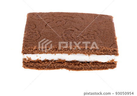biscuit with milk cheese cream isolated 93050954