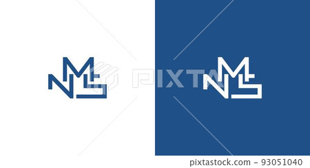 Modern and strong letter NMS initials logo design 2 Modern and strong letter NMS initials logo design 2 93051040