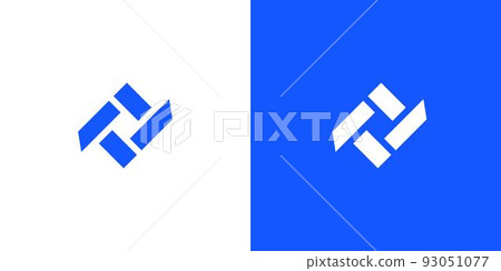 Modern and professional letter TT initials logo design 93051077