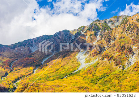 立山黑部阿爾卑斯山脈路線黑部平全景露台的秋季景觀 立山黑部阿爾卑斯山脈路線黑部平全景露台的秋季景觀 93051628