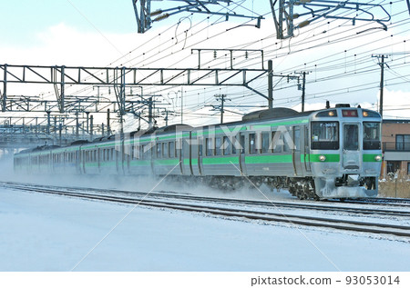 Hakodate Main Line Naeho-Shiroishi JR Hokkaido Series 721 F-3023 formation (Sapporo) Airport Hakodate Main Line Naeho-Shiroishi JR Hokkaido Series 721 F-3023 formation (Sapporo) Airport 93053014