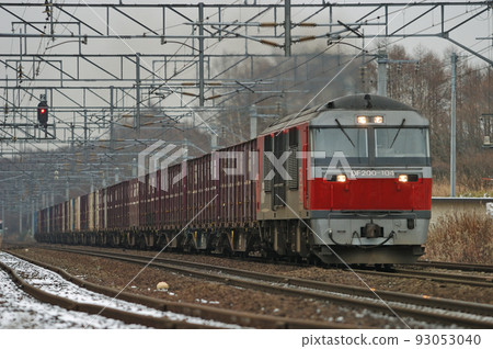 Chitose Line Nishinosato (Shin) JR Freight DF200-104 (Washibetsu) 93053040