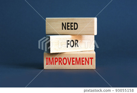 Need for improvement and support symbol. Concept words Need for improvement on wooden blocks. Beautiful grey table grey background. Business, need for improvement quote concept. Copy space. Need for improvement and support symbol. Concept words Need for improvement on wooden blocks. Beautiful grey table grey background. Business, need for improvement quote concept. Copy space. 93055158