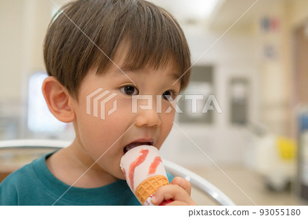 Children eating ice cream soft ice cream Children eating ice cream soft ice cream 93055180