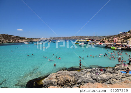 Blue Lagoon (Comino Island) Republic of Malta Mediterranean Sea Blue Lagoon (Comino Island) Republic of Malta Mediterranean Sea 93057229