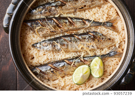 Cooked rice of autumn sword fish Cooked rice of autumn sword fish 93057239