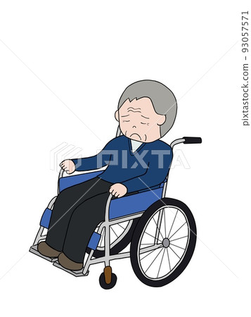 輪椅老人 輪椅老人 93057571