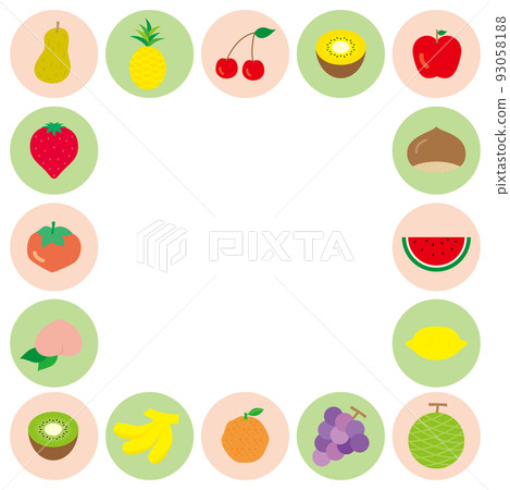 flat and simple fruit frame flat and simple fruit frame 93058188