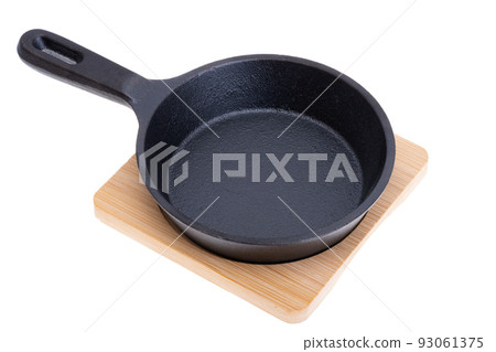 small cast iron pan isolated small cast iron pan isolated 93061375