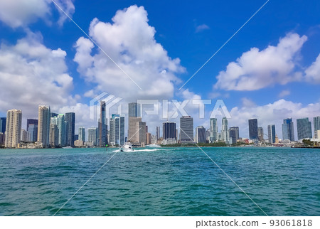 Day view of Bayside Marina in Miami, Florida USA Day view of Bayside Marina in Miami, Florida USA 93061818