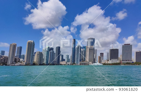 Day view of Bayside Marina in Miami, Florida USA Day view of Bayside Marina in Miami, Florida USA 93061820
