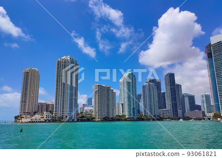 Day view of Bayside Marina in Miami, Florida USA 93061821