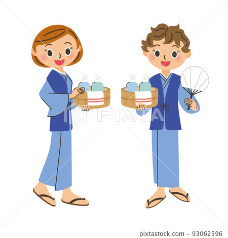 全身穿著浴衣的女人 93062596