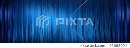 blue Theater Curtain 93062994