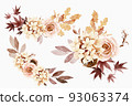 Autumn floral bouquet collection 93063374