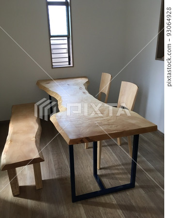 一塊櫪木木：桌子、桌子、椅子、長凳 93064928