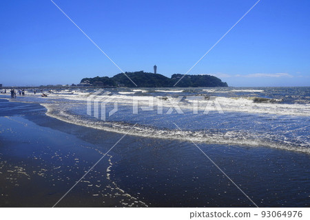 8月：336藤澤江之島和游泳、片瀨西浜、隼沼海灘 93064976
