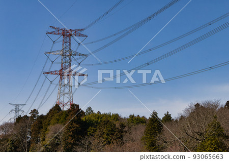 Ibaraki Prefecture High-voltage tower Ibaraki Prefecture High-voltage tower 93065663