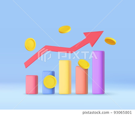 3D money coin saving 3D money coin saving 93065801