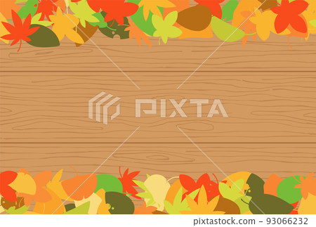 Background illustration_frame of fallen leaves Background illustration_frame of fallen leaves 93066232