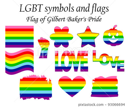 Gilbert Baker Pride Flag. Standard Proportions for Gay Flag Gilbert Baker Pride Flag. Standard Proportions for Gay Flag 93066694