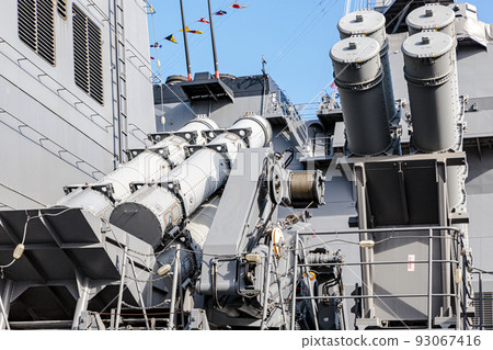 Hapoon anti-ship missile mounted on a destroyer October 2012 93067416