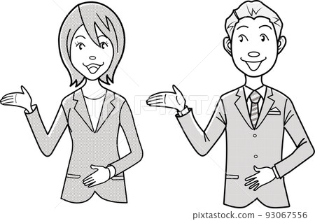 Businessmen and businesswomen to guide 93067556