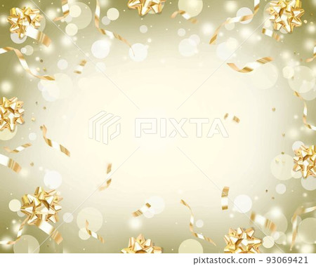 Powerpoint 華麗的金色漸變抽象閃光背景材料 93069421