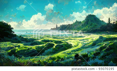 Country view - Stock Illustration [93070195] - PIXTA