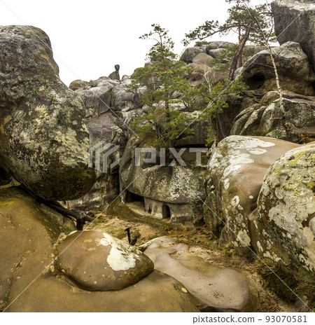 the rocks of Dovbush in Ukrainian Carpathian the rocks of Dovbush in Ukrainian Carpathian 93070581