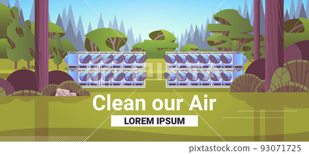 Decarbonization carbon dioxide capture and storage separating atmosphere fan and filter pure CO2 save planet 93071725