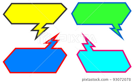 Speech bubble illustration to write a message 93072078