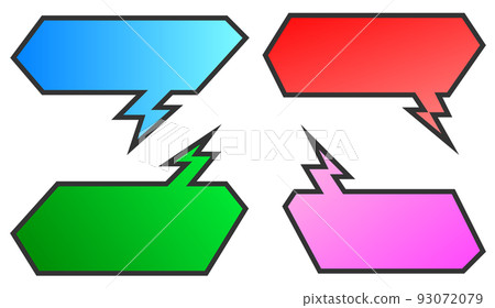 Speech bubble illustration to write a message 93072079