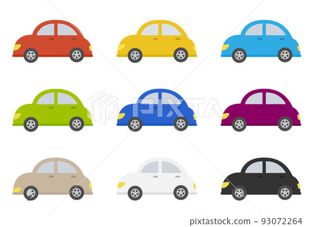 汽車插圖圖標集顏色變化 汽車插圖圖標集顏色變化 93072264
