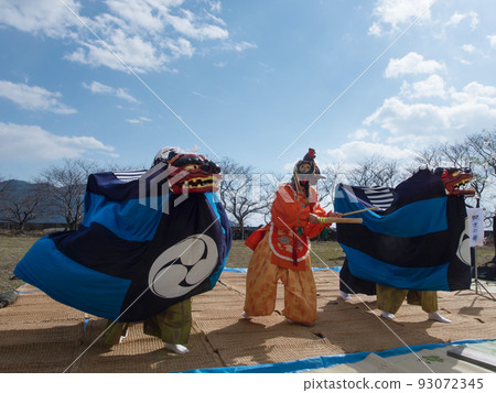 Ise Daikagura Lion Dance Okishima Omihachiman City, Shiga Prefecture 93072345