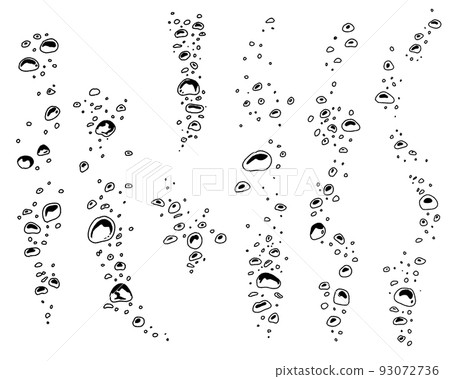 Bubble hand drawn illustration-line drawing 93072736